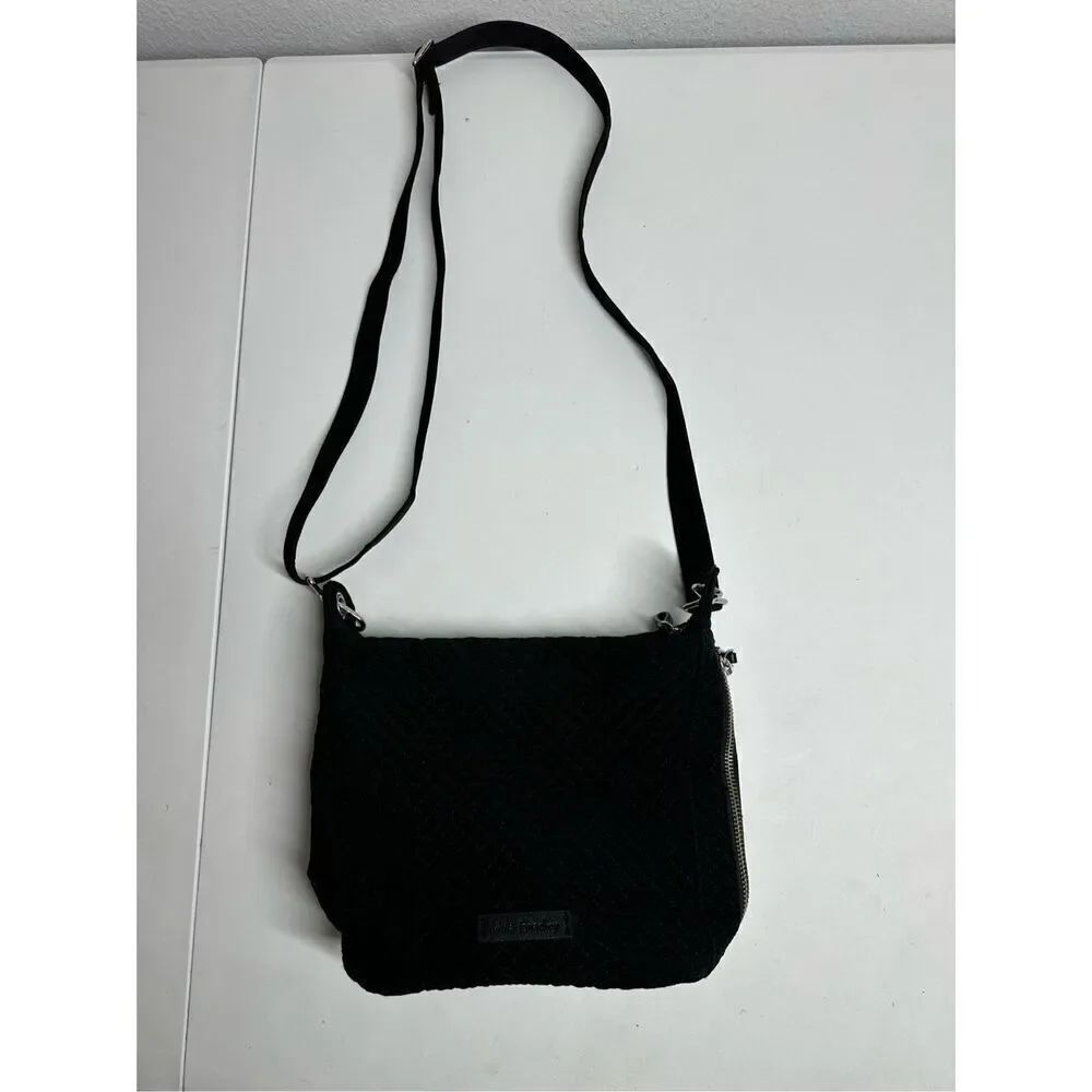 Rare Vera Bradley Carson Mini Hobo Crossbody in Denim Black
